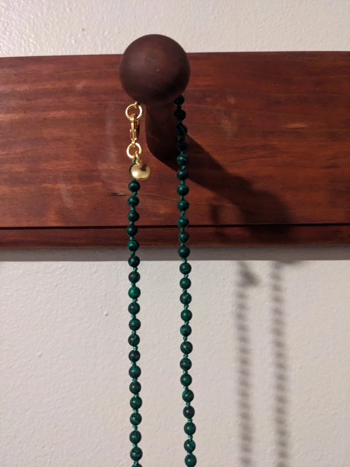 Collar de piedras semipreciosas JCrew - Malaquita Foto 2 de 3