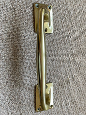 Large vintage door Pull / Door Handle  Brass Heavy Quality  10 ins long