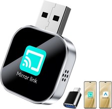 Wireless Android Auto/Mirror Link Adapter, Instant Wired to Wireless