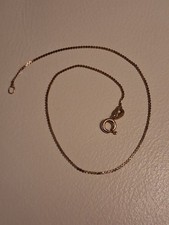 14 KARAT ITALIAN GOLD ANKLE [ANKLET]BRACELET 22.5 CM LENGTH / NOT 9 KARAT GOLD