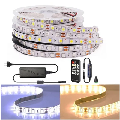 5m-20m LED Stripe Warmweiß Kaltweiß Band Leiste Streifen SMD 5050 Lichterkette - Bild 1 von 4