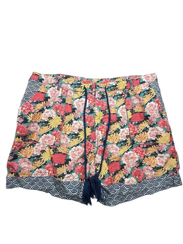 Sundance Women's Size XL Floral Patterned Linen Cotton Blend Kalini Shorts