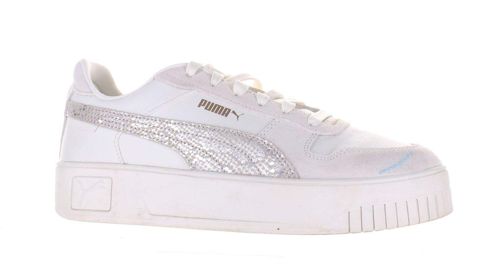 PUMA Womens Carina Street Sd Beige Fashion Sneaker Size 8.5 (7829431)
