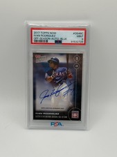 Topps Now Ivan Rodriguez Hall of Fame Blue Parallel Auto PSA 9 22/49 pop 1
