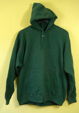 Nike Center Swoosh 1990's Vintage USA-Made Dark Green Hoodie Jacket Size Large