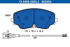 ATE 13.0460-2654.2 Bremsbelagsatz, Scheibenbremse für AUDI,VW