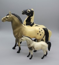 Lot of 3 Vintage Hartland Horses Appaloosa Gray and Semi Rearing Pinto