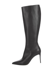 CHRISTIAN LOUBOUTIN Kate Botta 85 Leather Knee-High Boots Size 8 IT 38 Very Good
