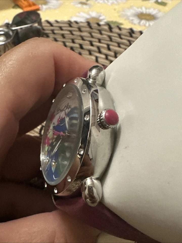 Reloj Analógico Bertha Didi MOP Colorido Pavo Real Cuarzo Cuero Genuino Agotado Foto 3 de 4