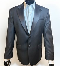 RALPH Ralph Lauren 40R Hand Tailored Dinner Tuxedo Black Wool Luxury Slim Blazer