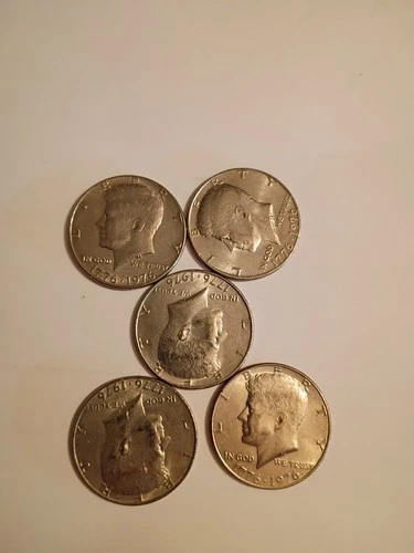 1976 Bicentennial Half Dollar Denver Mint Five In The Lot