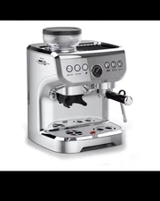 Professional electric espresso coffee machine with coffee grinder