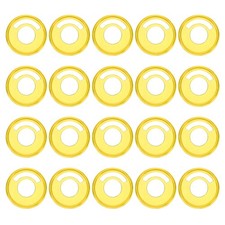 Plastic Book Binding Discs 20Pcs 28mm Circle Discbound Expansion, Light Yellow