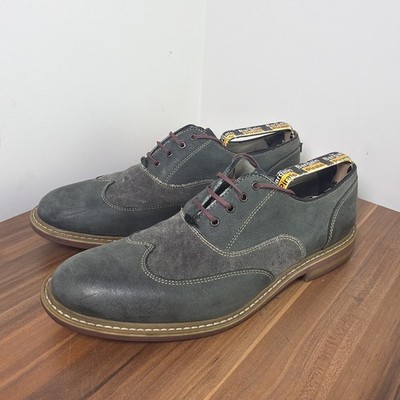 Jones Bootmaker Two Tone Derby Schuhe UK 9 Grau Budapester 