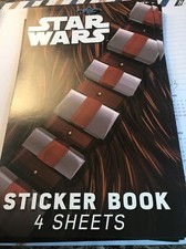 STAR WARS Sticker Book - 4 Sheets of Stickers