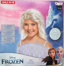 ONE ELSA CHILD WIG FROZEN HALLOWEEN COSTUME HAIR-SHINE WHITE WIG 100 OLEFIN