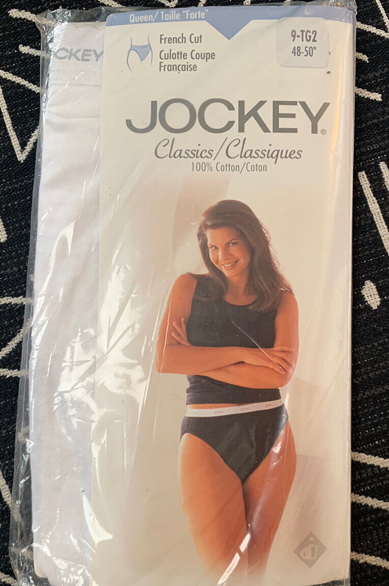 Vtg Jockey Classics 1597 Queen French Cut Underwear White 1998 Size 9 New