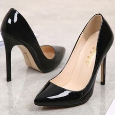 New Women Pumps High Heels Pointed Toe Stilettos Wedding Shoes Party Plus Size