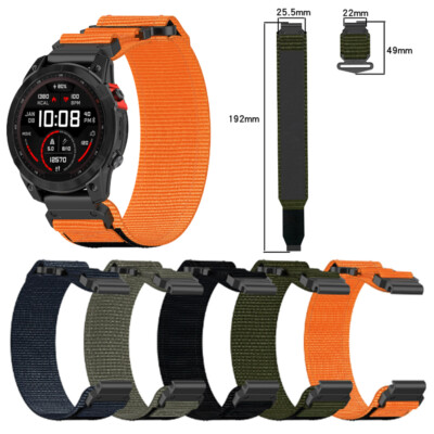 Nylon Quick Release Watch Band Strap 20-26mm for Garmin Forerunner 965 955  935 - Main Image