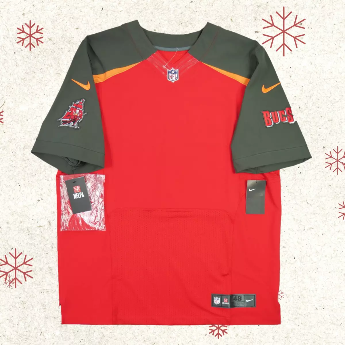 Nike Size 60 4XL On Field Elite Tampa Bay Buccaneers Football Jersey NFL NWT