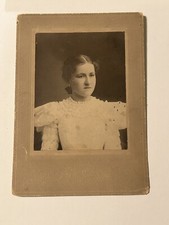 Photograph Girl Dress Studio Portrait Cabinet Card
