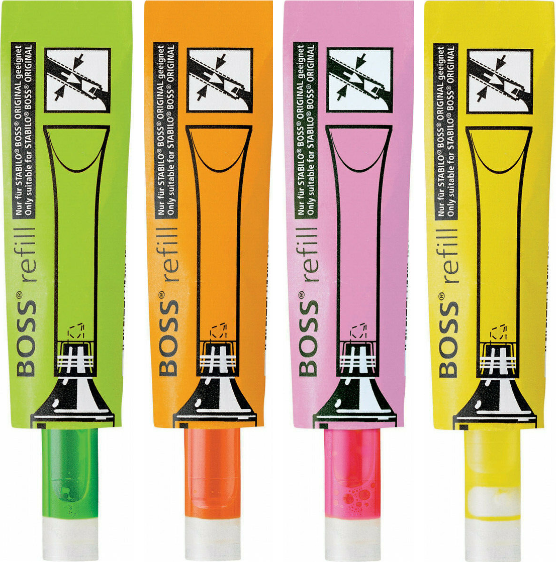 Highlighter STABILO BOSS ORIGINAL Refills Assorted Pack Sizes and  Colours