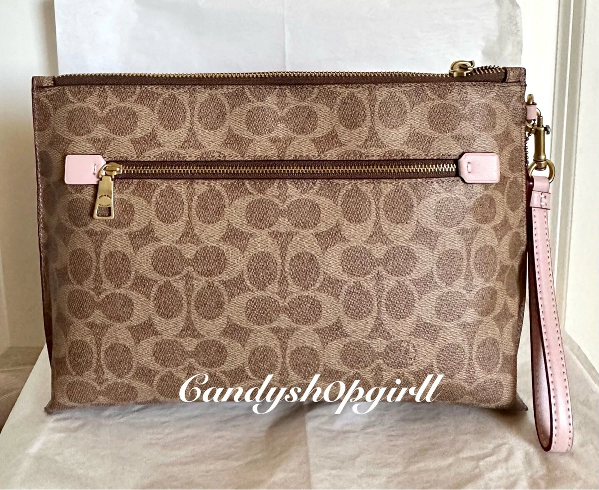 Charlie pouch in signature canvas with love print sale