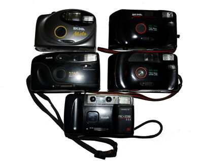 Set of 5pcs Vintage Camera 35mm Photo Film Skina 106, Melo, Kodak Star, Pro Star
