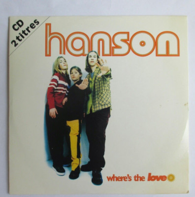 HANSON - CARDSLEEVE SINGLE CD ''WHERE'S THE LOVE''