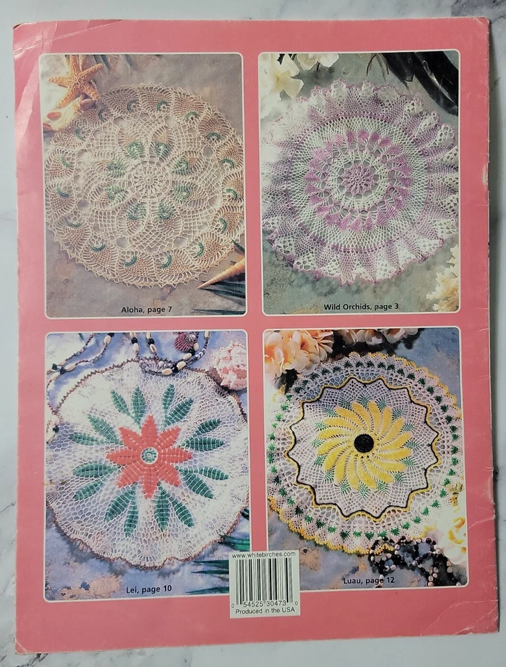 House of White Birches Crochet Beaded Doilies, 7 designs by Debra Caldwell, 1999 - Image 2 of 2