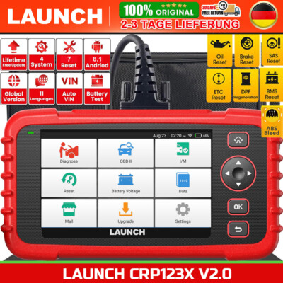 LAUNCH CRP123X 2.0 PRO OBD2 Diagnosegerät Auto Auslesegerät Diagnose Für Benz VW