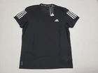 Adidas Mens OWN THE RUN Shirts S/S Training Black-Silver-  Jersey Jogging IN1500