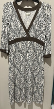 Athleta Abstract Dot Travel Active Casual Surplice Dress Size Medium Tall