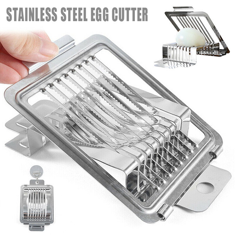 Eierschneider Massiv Edelstahl Eierteiler Mozarellateiler Zerkleinerer Schneider