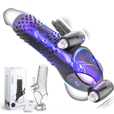 Male Sex Toy Penis Sleeve Condom Girth Enhancer Wider Dick Sex Toys For  Couples