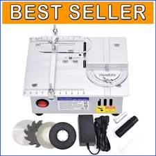 Precision Mini Hobby Table Saw with Adjustable Blade Height for DIY Projects