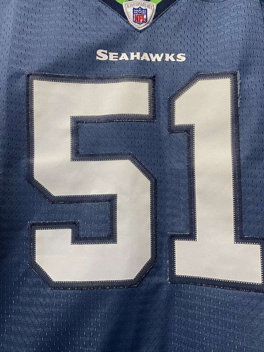 Reebok Lofa Tatupu NFL Blue Seattle Seahawks Football Jersey Vintage Youth LARGE
