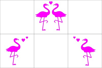 10 x flamingo hearts tile transfer stickers kitchen bathroom diy decals home 