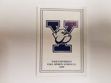 Yale University Bulldogs 2000 Fall Sports Pocket Schedule - Holiday Inn
