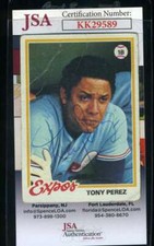 Tony Perez Cards, Rookie Card and Autographed Memorabilia Guide 41