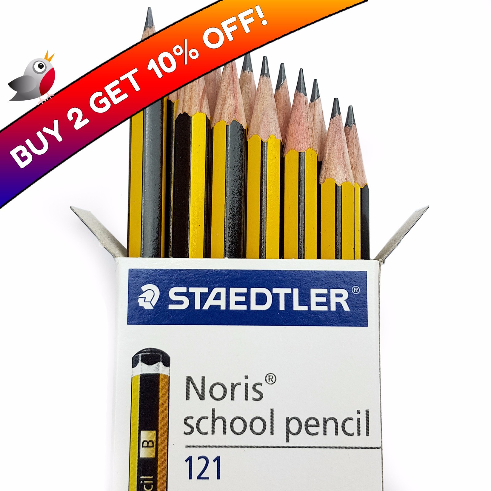 36 X Staedtler Noris Norris Matite con Scatola B Grado