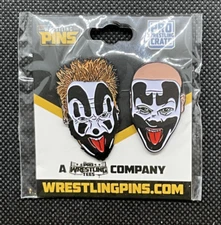 Insane Clown Posse (ICP) Pro Wrestling Crate Lapel Pins. NEW. Wrestling Pins.