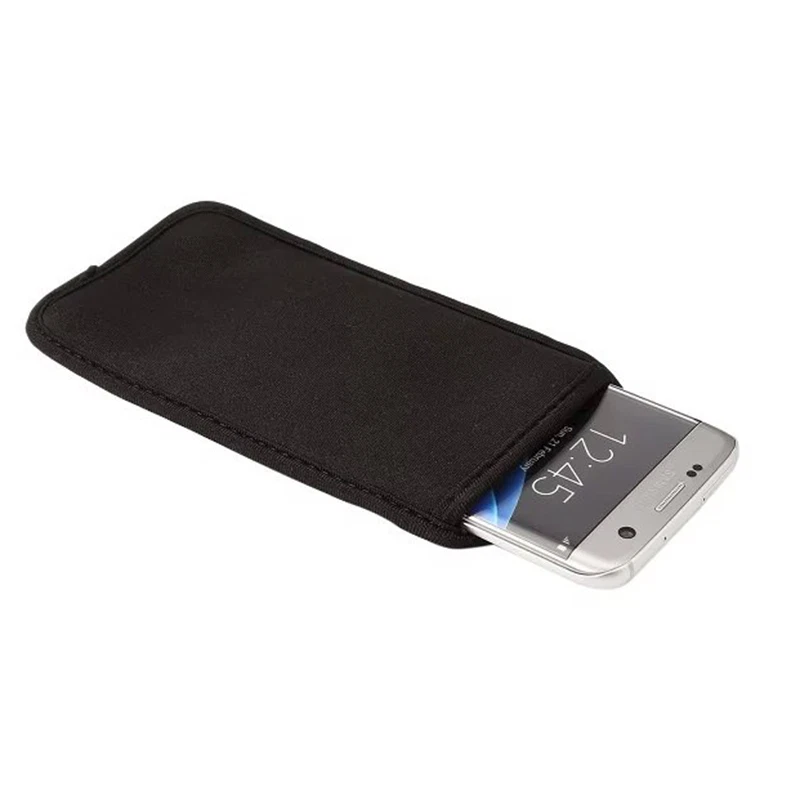 Soft Elastic Neoprene Shock Absorbing Sleeve Pouch Case Cover For Various Phones - Image 3 of 4
