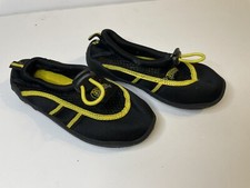 black and yellow kids water shoes size 10m sports world C