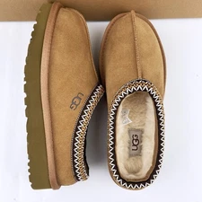 UGG New Women's Tasman II UGG Suede Upper Wool Chestnut Slippers-US 6-11