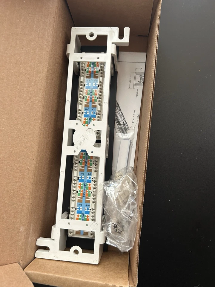 ORTRONICS OR-PMP612H ORPMP612H HINGED 12 PORT CAT 6 MINI PATCH PANEL 110 - Image 3 of 3