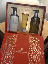 MOLTON BROWN FLORA LUMINARE 3 PIECE HAND WASH GEL CREAM LOTION GIFT COLLECTION
