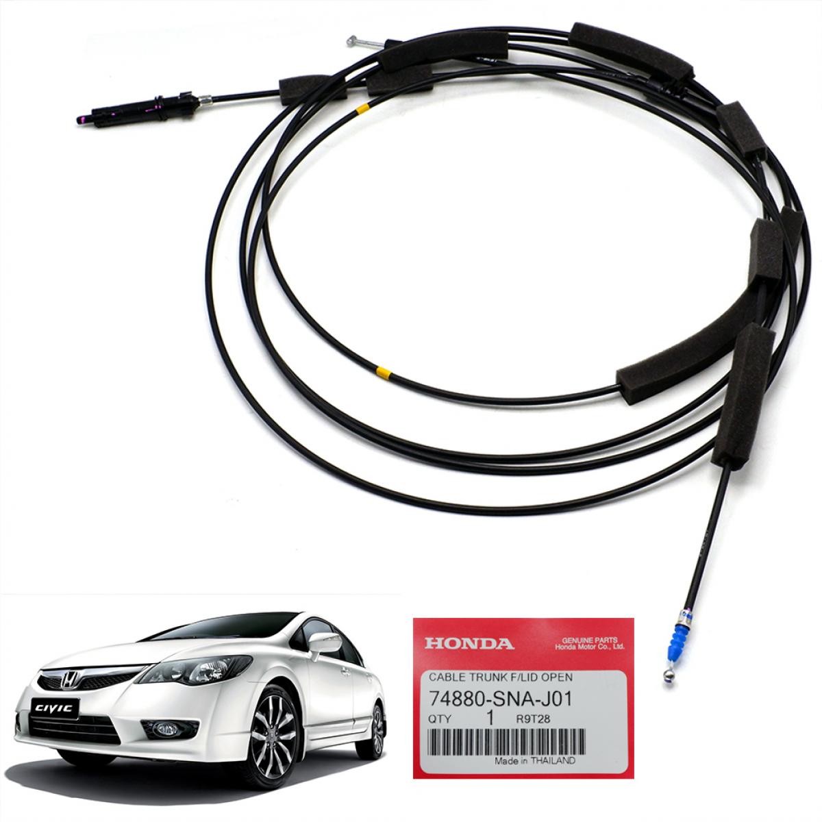 【ccedcedc0730④】 Lid Open Trunk Fuel Gas Door Release Cable For Honda Civic FD