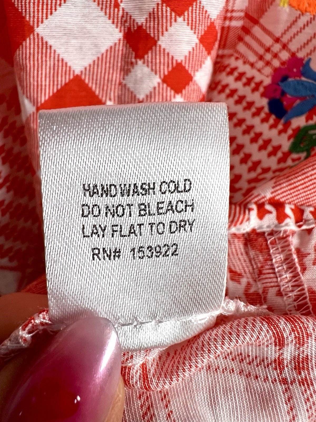 See And Be Seen Gingham Patchwork Embroidered Flo… - image 8