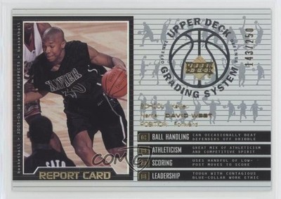 2003 Upper Deck UD Top Prospects Report Card /250 David West #RC4 Rookie RC 0m0